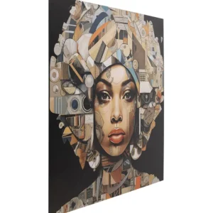 Hot KARE Design Glass Picture 3D Art Geo Women 120x120cm