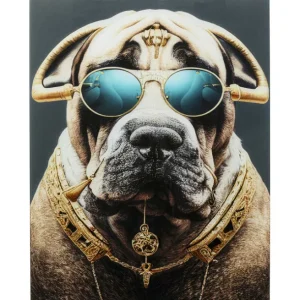 Clearance KARE Design Glass Picture Fashion Dog 60x80cm