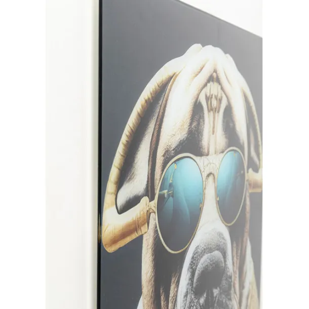 glass_picture_fashion_dog_2.webp Clearance KARE Design Glass Picture Fashion Dog 60x80cm