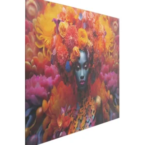 Clearance KARE Design Glass Picture Flowers Dream Women 80x120cm