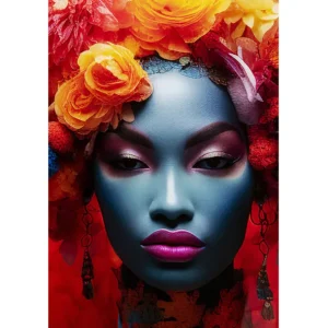 Clearance KARE Design Glass Picture Flowers Dream Women 80x120cm