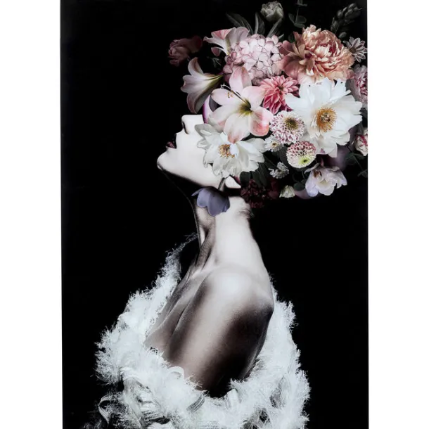 glass_picture_flowery_bea_0.webp Outlet KARE Design Glass Picture Flowery Beauty 80x120cm