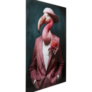 Outlet KARE Design Glass Picture Mister Flamingo 120x160cm