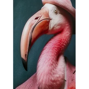 Outlet KARE Design Glass Picture Mister Flamingo 120x160cm