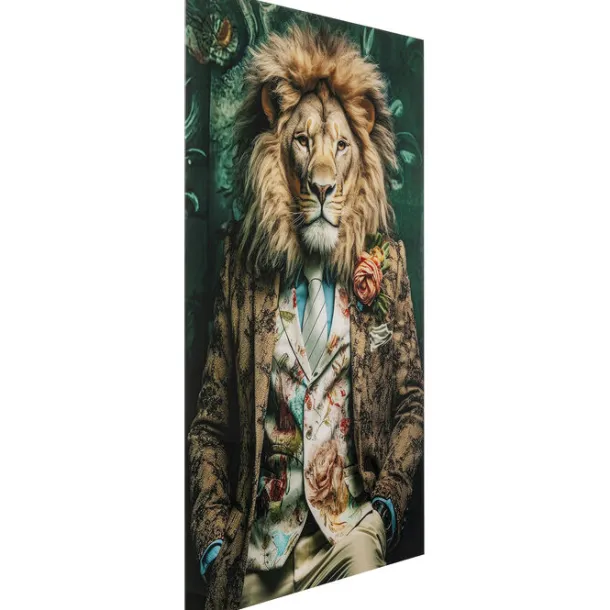 glass_picture_mister_lion_2.webp Online KARE Design Glass Picture Mister Lion 150x100cm