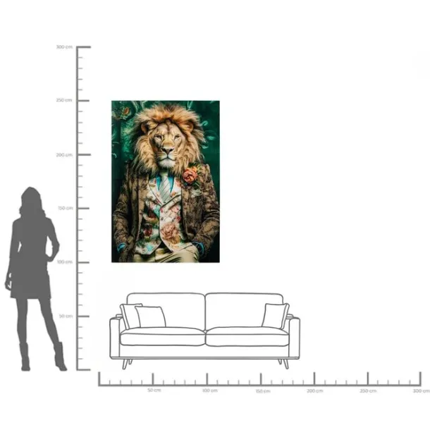 glass_picture_mister_lion_3.webp Online KARE Design Glass Picture Mister Lion 150x100cm