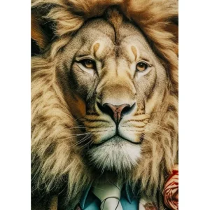 Online KARE Design Glass Picture Mister Lion 150x100cm