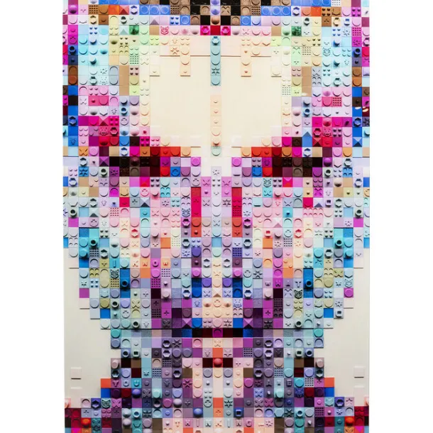 glass_picture_pixel_face__0.webp Discount KARE Design Glass Picture Pixel Face 120x80cm