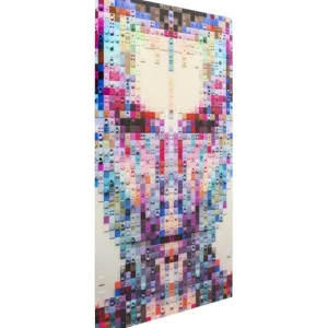 Discount KARE Design Glass Picture Pixel Face 120x80cm