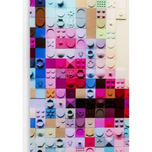 Discount KARE Design Glass Picture Pixel Face 120x80cm