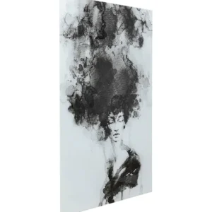 Hot KARE Design Glass Picture Smokey Hair 100x150cm