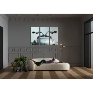 Discount KARE Design Glass Picture Triptychon Oldtimer Back 240x160cm