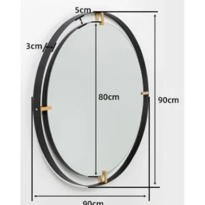 Online KARE Design Mirror Betsy Frame Metal 90Ø