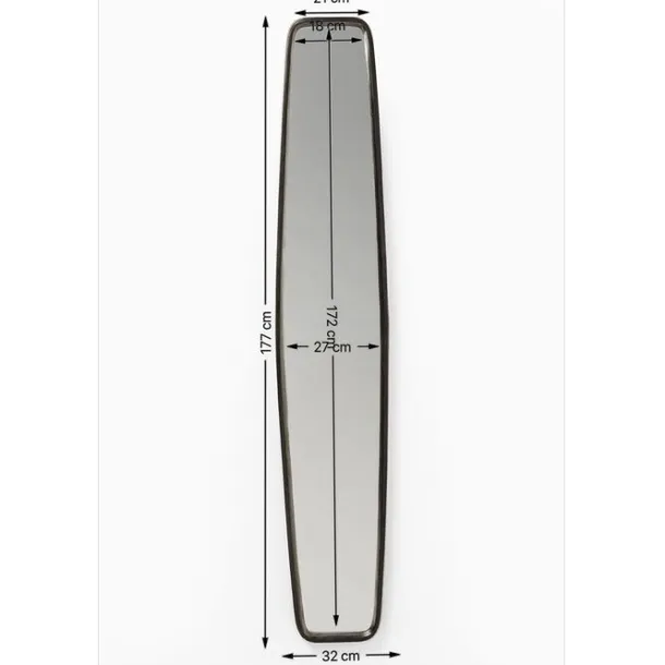 mirror_clip_black_xcm_4.webp Outlet KARE Design Mirror Clip Black 32x177cm