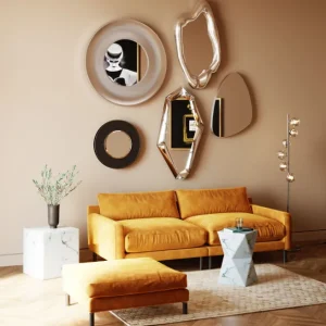 Online KARE Design Mirror Hologram Silver 117x68cm