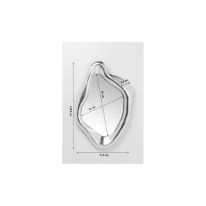 Fashion KARE Design Mirror Hologram Silver 119x76cm