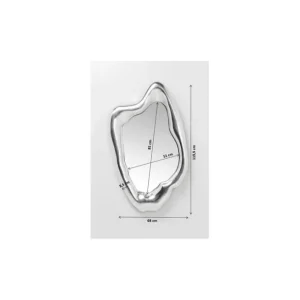 Online KARE Design Mirror Hologram Silver 117x68cm