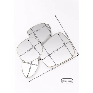 Hot KARE Design Mirror Shapes 130x110cm