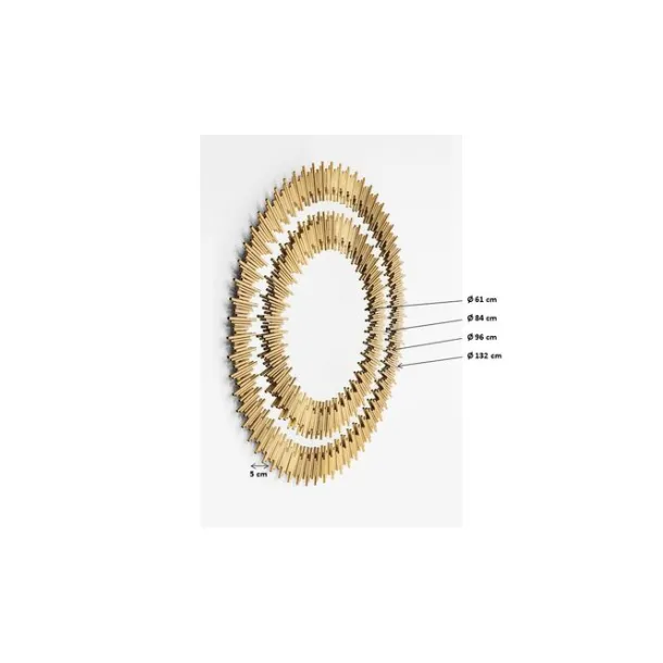 mirror_solare_gold_cm_7.webp Outlet KARE Design Mirror Solare Gold Ø132cm