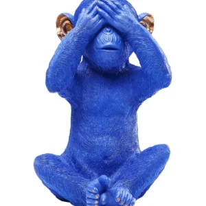 Sale KARE Design Money Box Monkey Mizaru Blue