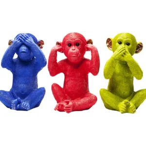 Sale KARE Design Money Box Monkey Mizaru Blue