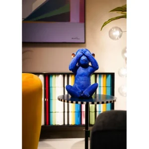Sale KARE Design Money Box Monkey Mizaru Blue