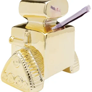 Online KARE Design Money Box Robot Gold 16cm