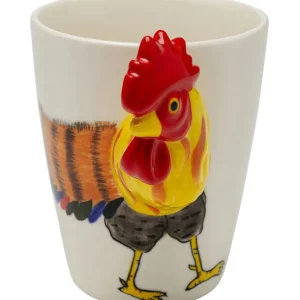 New KARE Design Mug Funny Animal Rooster 12cm