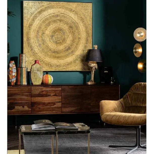 object_picture_art_circle_1.webp Online KARE Design Object Picture Art Circle Gold 120x120cm