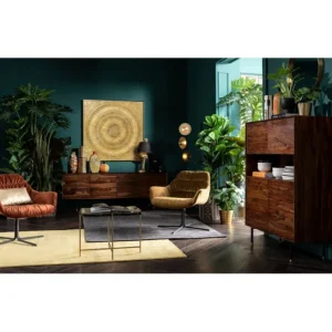 Online KARE Design Object Picture Art Circle Gold 120x120cm
