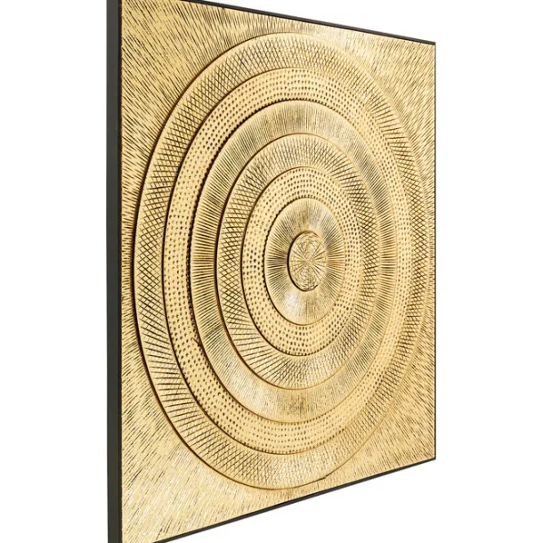 object_picture_art_circle_3.webp Online KARE Design Object Picture Art Circle Gold 120x120cm