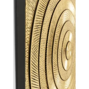 Online KARE Design Object Picture Art Circle Gold 120x120cm