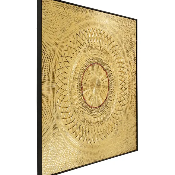 object_picture_art_geomet_2.webp Fashion KARE Design Object Picture Art Geometric Circle Gold 120x120cm