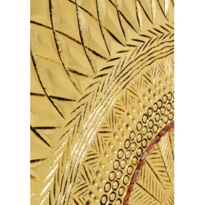 Fashion KARE Design Object Picture Art Geometric Circle Gold 120x120cm