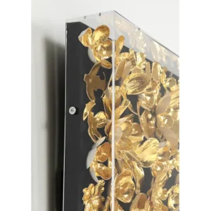 Sale KARE Design Object Picture Gold Flower 60x60cm