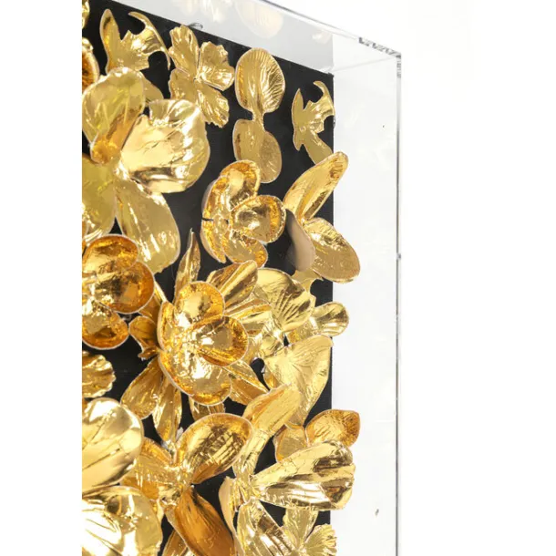 object_picture_gold_flowe_6-2.webp Sale KARE Design Object Picture Gold Flower 60x60cm