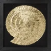 Online KARE Design Object Picture Golden Snail 120x120cm