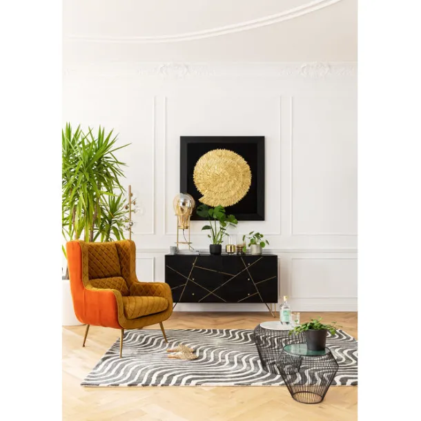 object_picture_golden_sna_2.webp Online KARE Design Object Picture Golden Snail 120x120cm