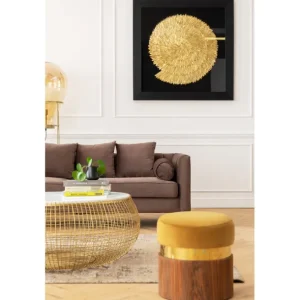 Online KARE Design Object Picture Golden Snail 120x120cm