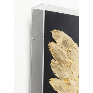 Online KARE Design Object Picture Wings Gold Black 120x120cm