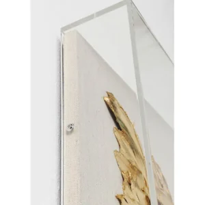 Online KARE Design Object Picture Wings Gold White 120x120cm