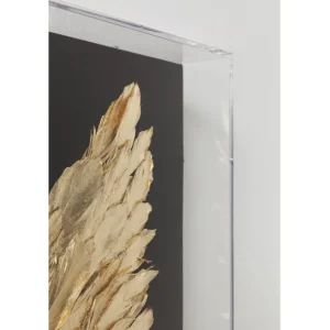 Online KARE Design Object Picture Wings Gold Black 120x120cm
