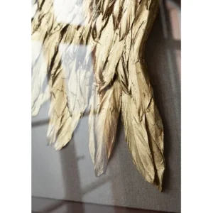 Online KARE Design Object Picture Wings Gold White 120x120cm