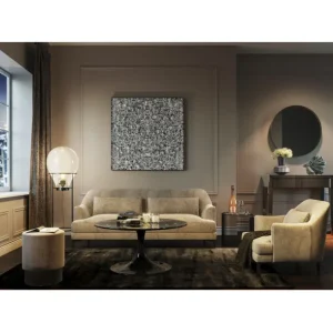 Outlet KARE Design Objekt Picture Silver Flower 100x100cm