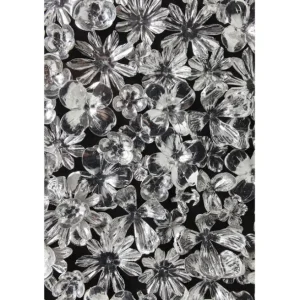 Outlet KARE Design Objekt Picture Silver Flower 100x100cm