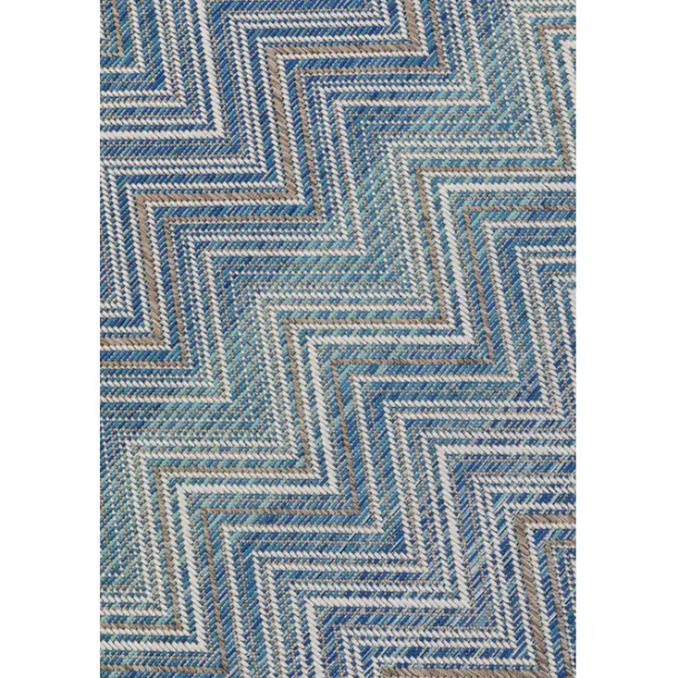 outdoor_carpet_zigzag_blu_1.webp Fashion KARE Design Outdoor Carpet Zigzag Blue 230x330cm