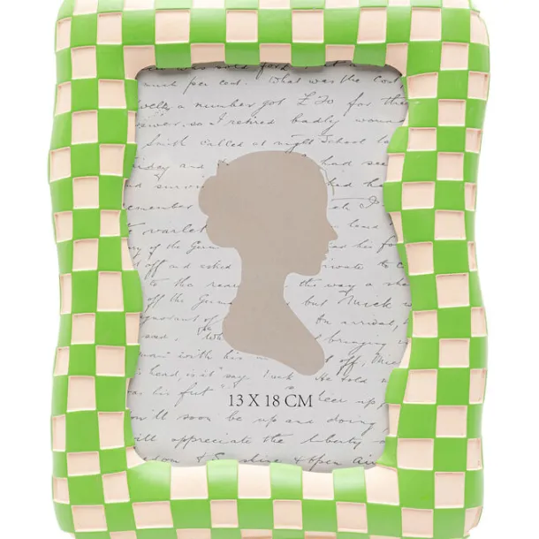 picture_frame_checker_gre_0.webp Discount KARE Design Picture Frame Checker Green 13x18cm