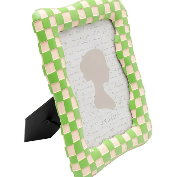 picture_frame_checker_gre_1.webp Discount KARE Design Picture Frame Checker Green 13x18cm