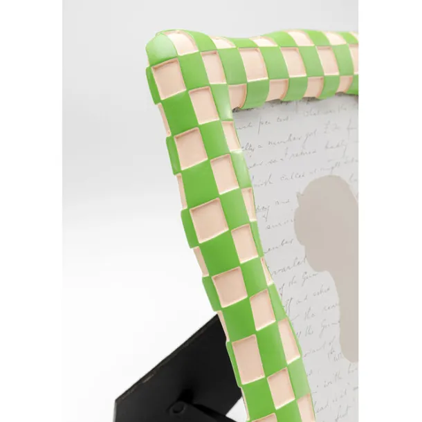 picture_frame_checker_gre_3.webp Discount KARE Design Picture Frame Checker Green 13x18cm