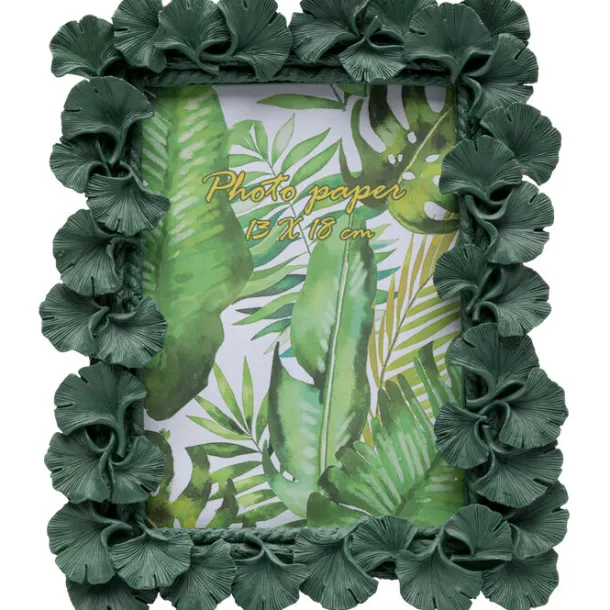 picture_frame_ginkgo_leaf_0-2.webp Best KARE Design Picture Frame Ginkgo Leaf Green 20x24cm